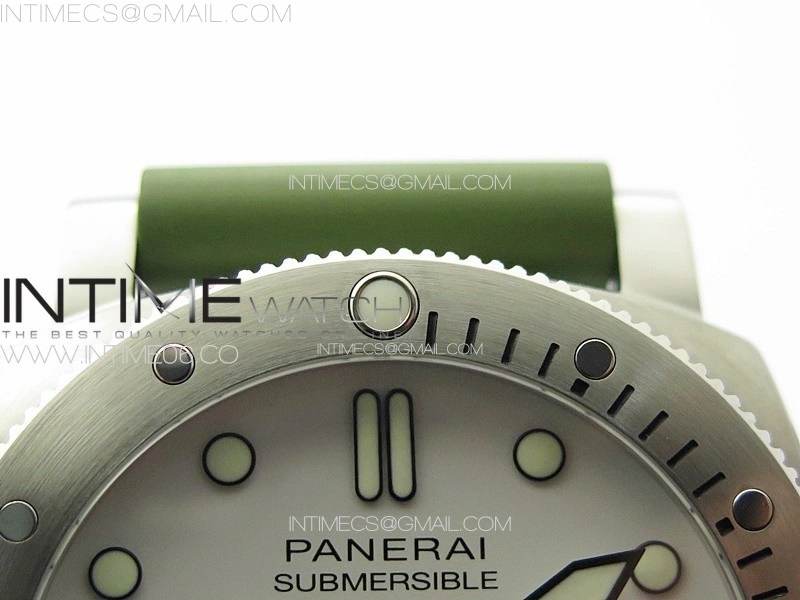 PAM1226 Y VSF 1:1 Best Edition White Dial on Green Rubber Strap P.900 Super Clone